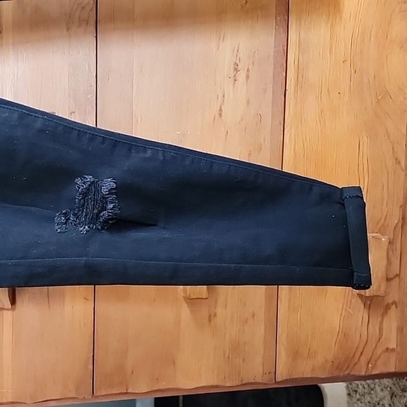 NWT Blue Savvy: Distressed Push-up Jeans (high-rise ankle), Black, 9/29 - Picture 2 of 7